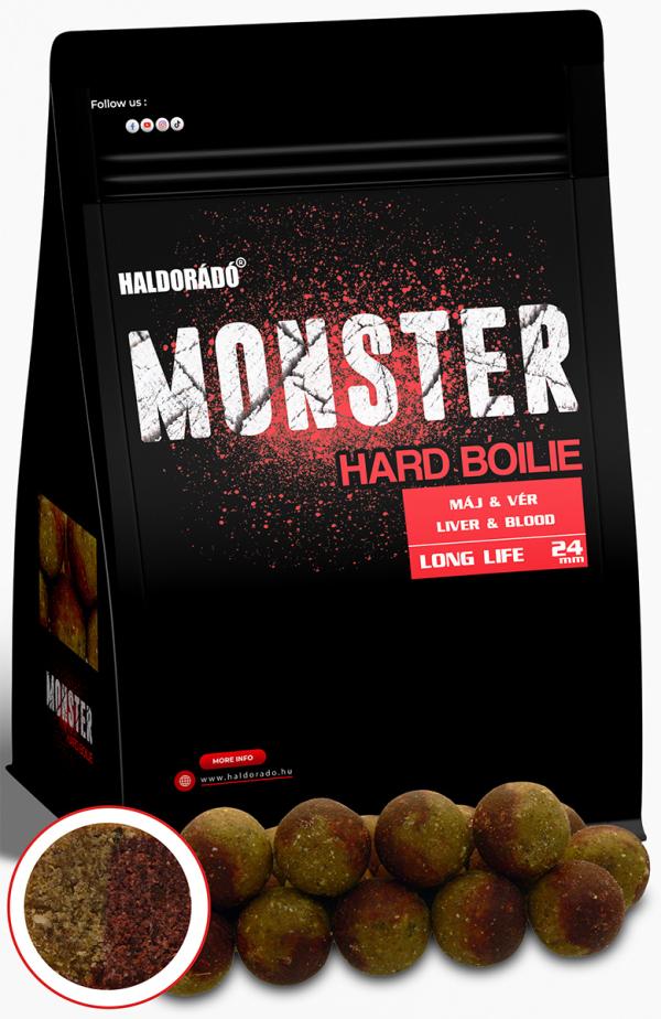 Haldorádó MONSTER Hard Boilie 24+ - Máj & Vér