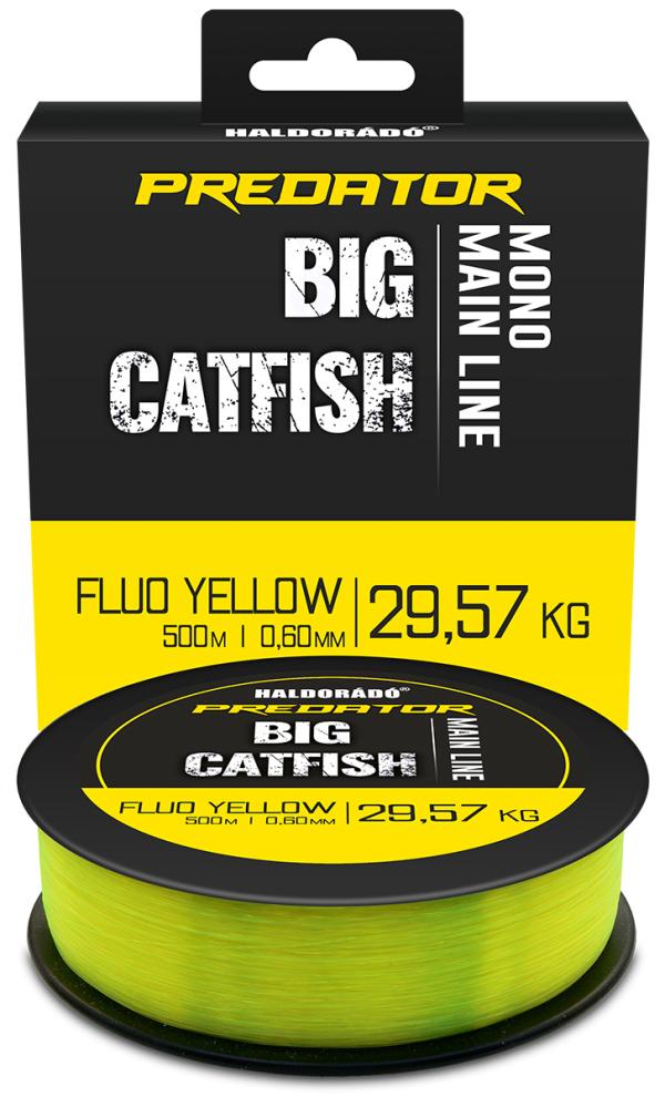 Haldorádó Predator Catfish Line Mono Fluo Yellow 0,60mm / 500m - 29,57 kg